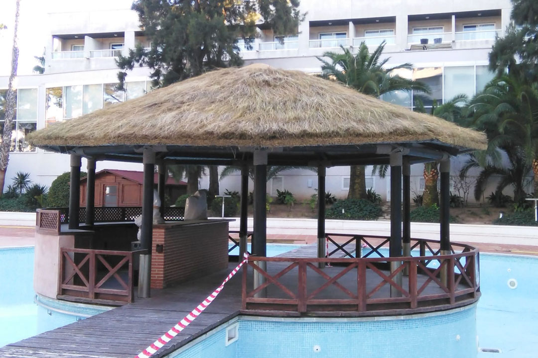 Borro i Artesania pergola piscina